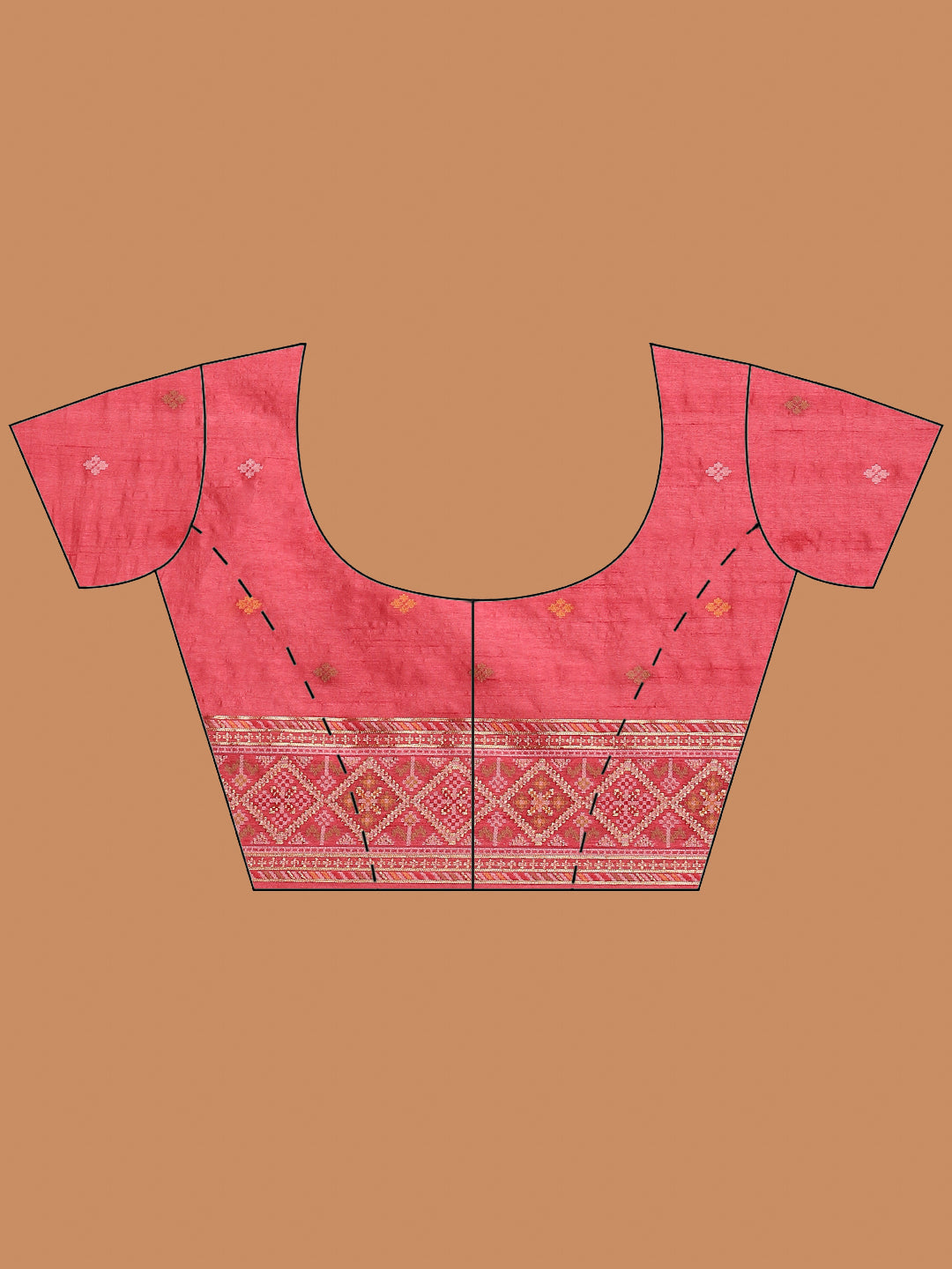 Zari Jaal Woven Art Silk Saree