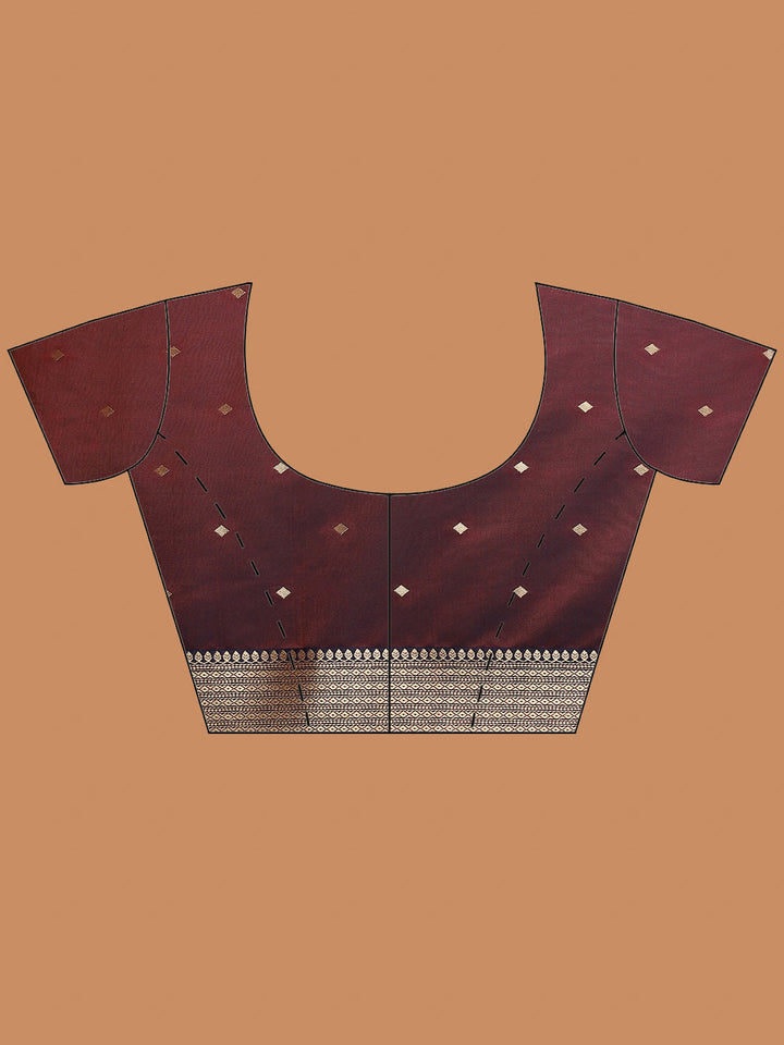 Zari Jaal Woven Art Silk Saree