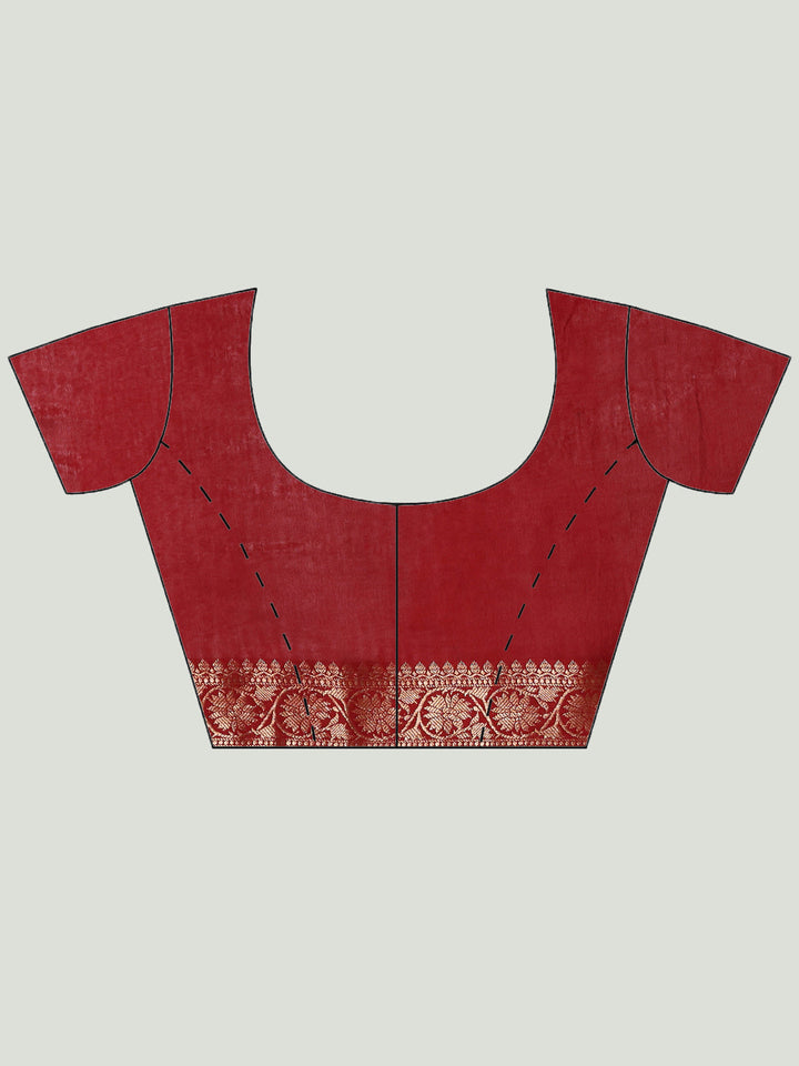 Digital Printed Cotton Blend Woven Saree