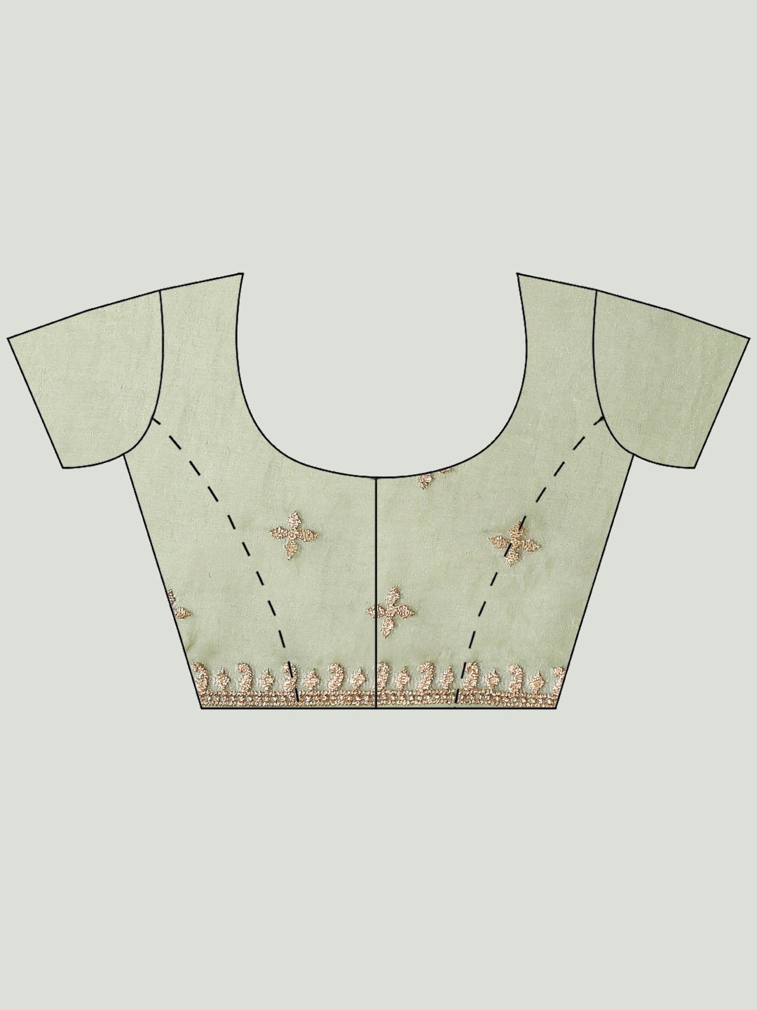 Embroidery Border Organza Saree