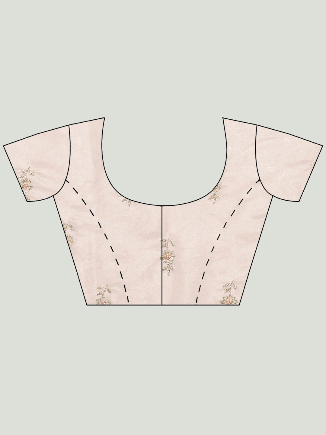 Sequence Embroidery Tissue Saree