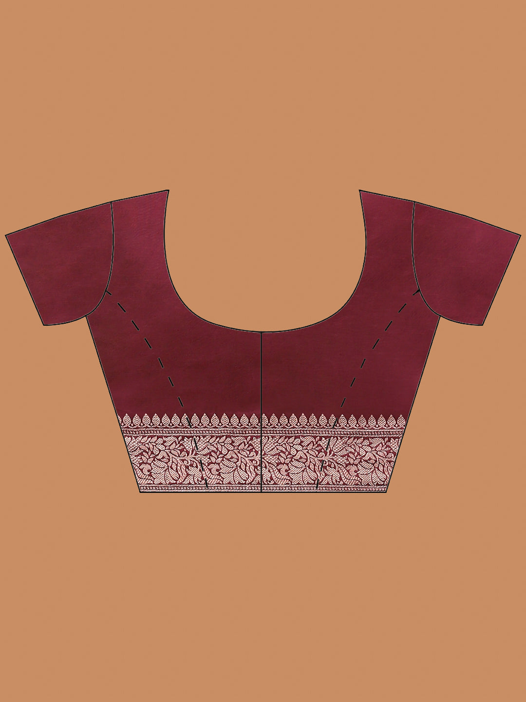 Zari Border Booti Art Silk Woven Saree