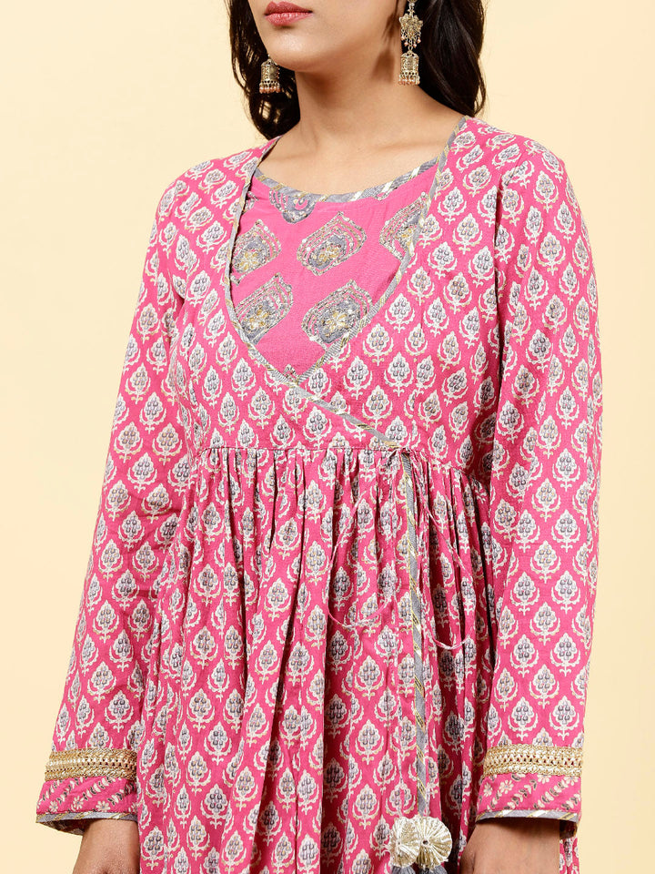 Floral Printed Cotton Kurta