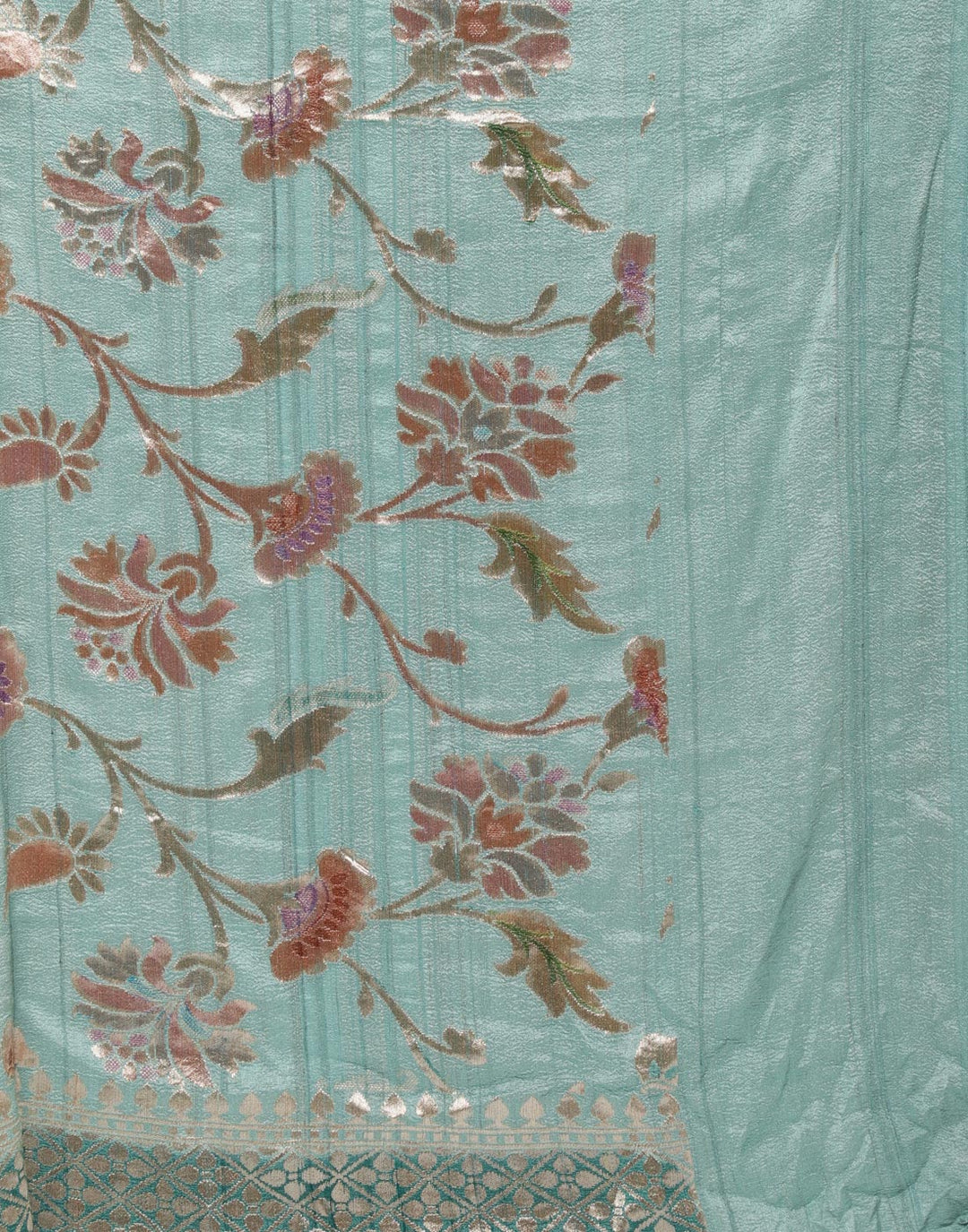 Grey Banarasi Woven Saree