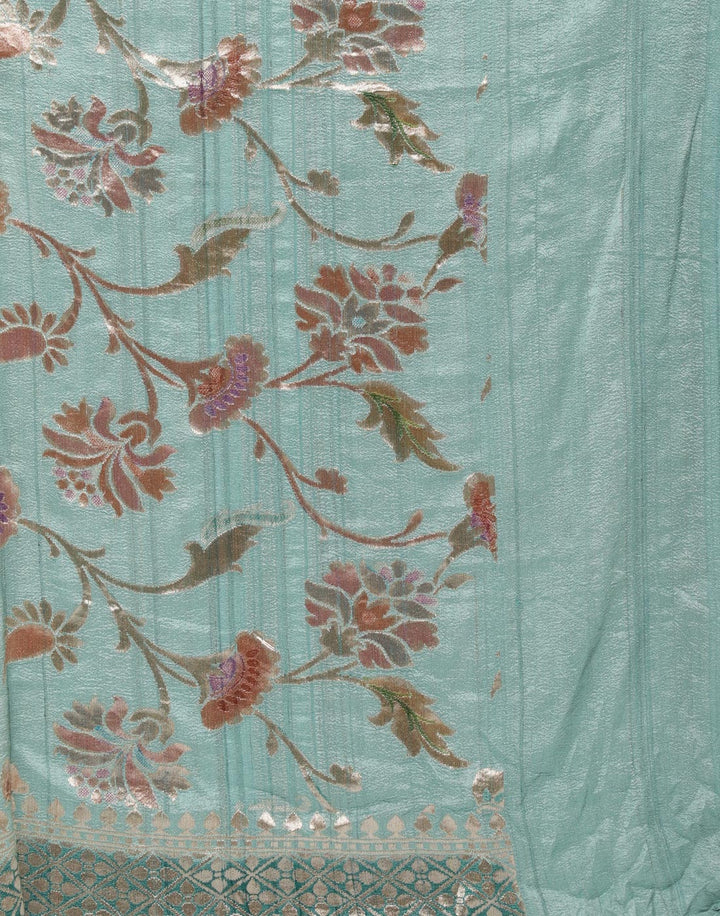 Grey Banarasi Woven Saree