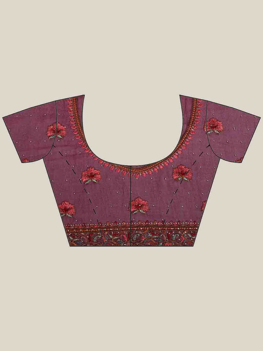 Embroidered Georgette Saree