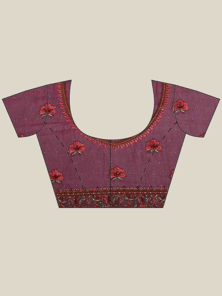 Embroidered Georgette Saree