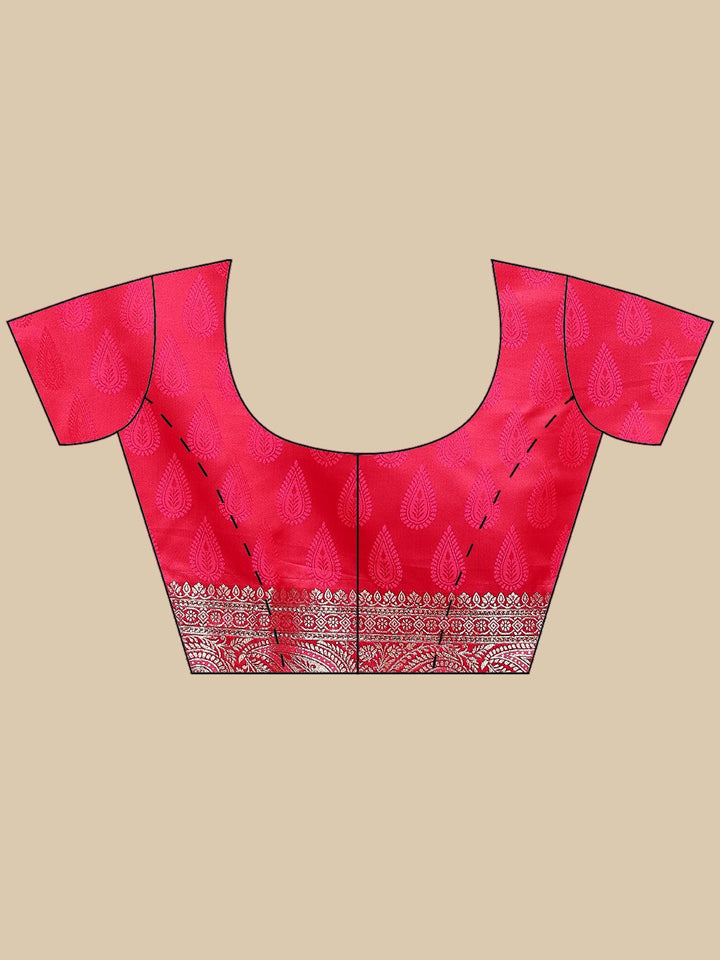 Woven Design Satin Saree