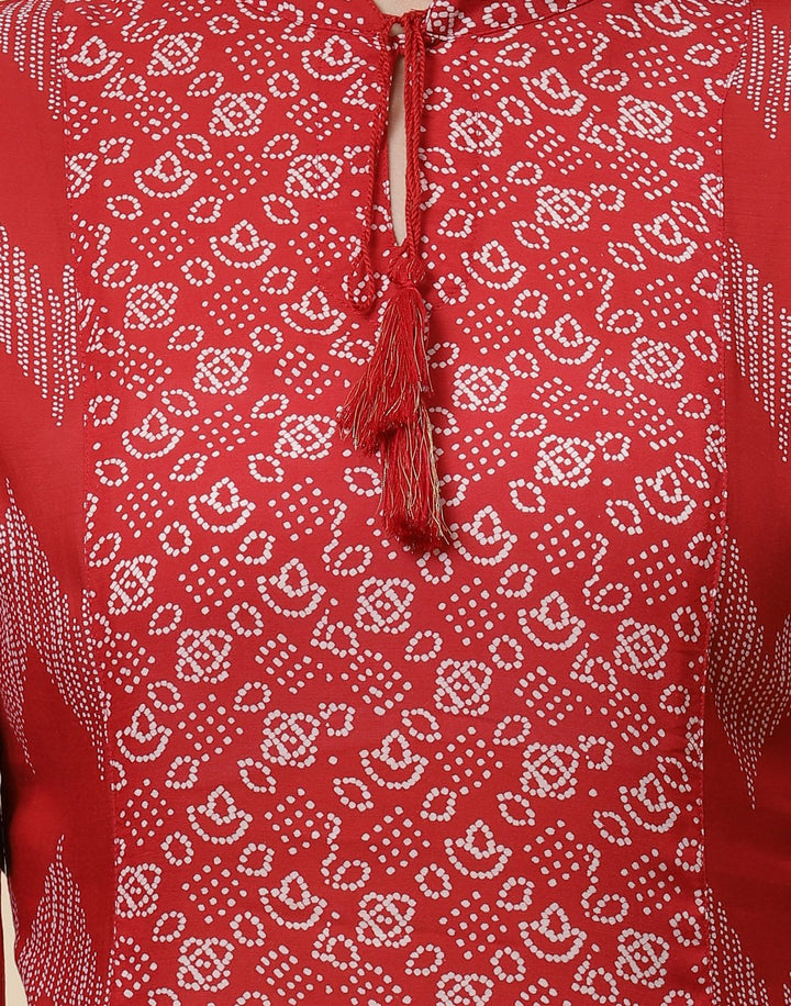 Printed Cotton Kurti With Pant