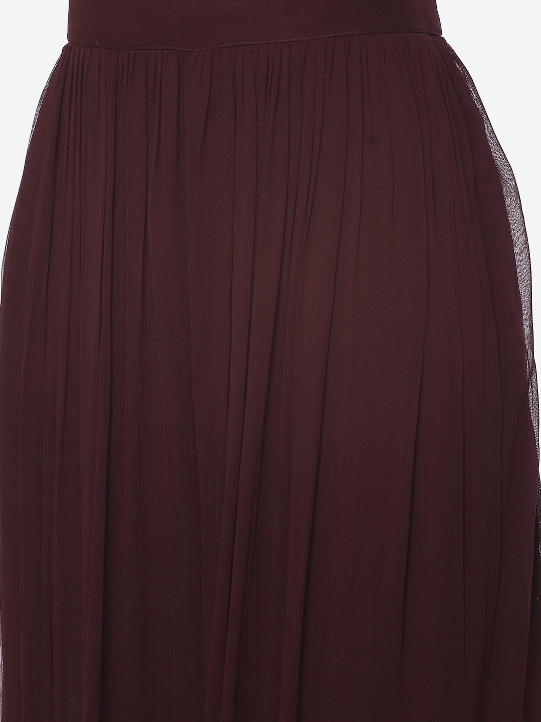 Resham Mirror Georgette Kurta With Palazzo &amp; Dupatta