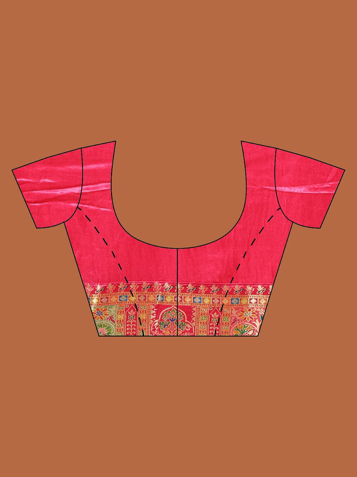 Woven Design Satin Saree