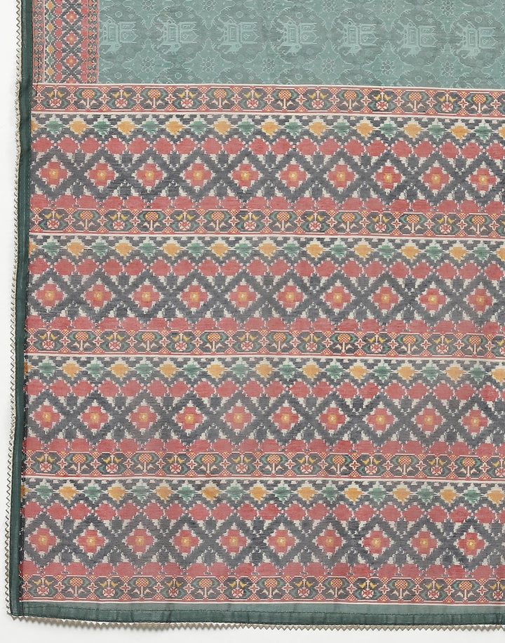 Printed Chanderi Suit Piece