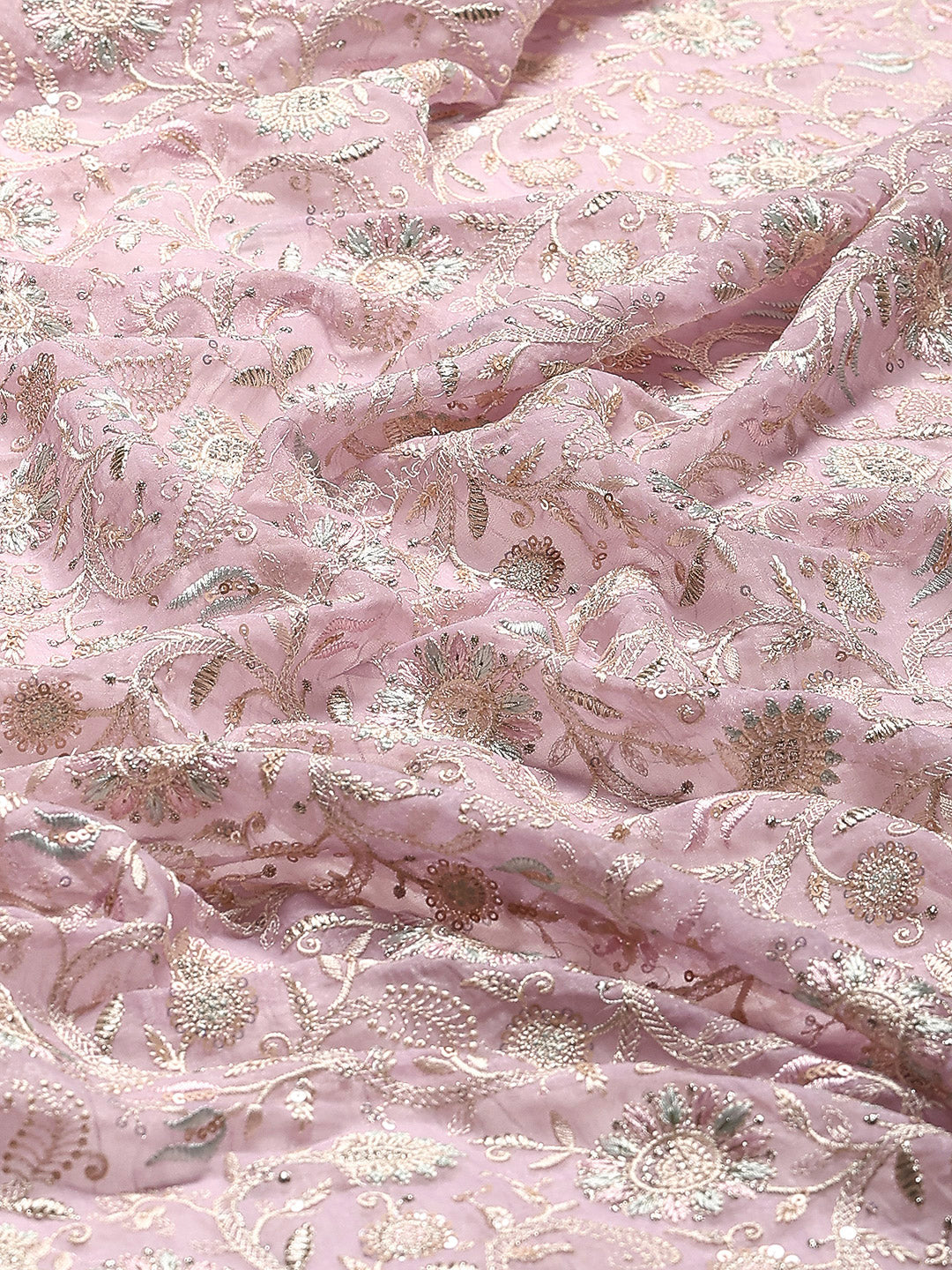 Embroidered Georgette Saree