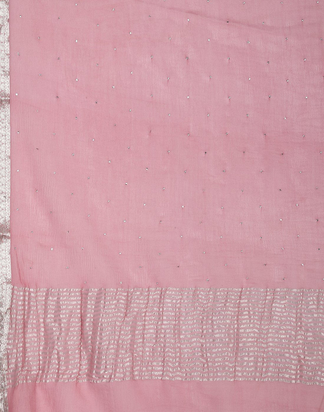 MBZ Meena Bazaar-Maroon Chiffon Saree