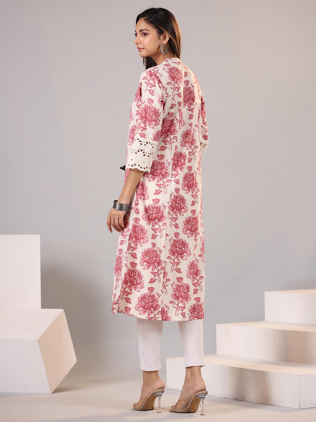 Floral Printed Cotton Kurta