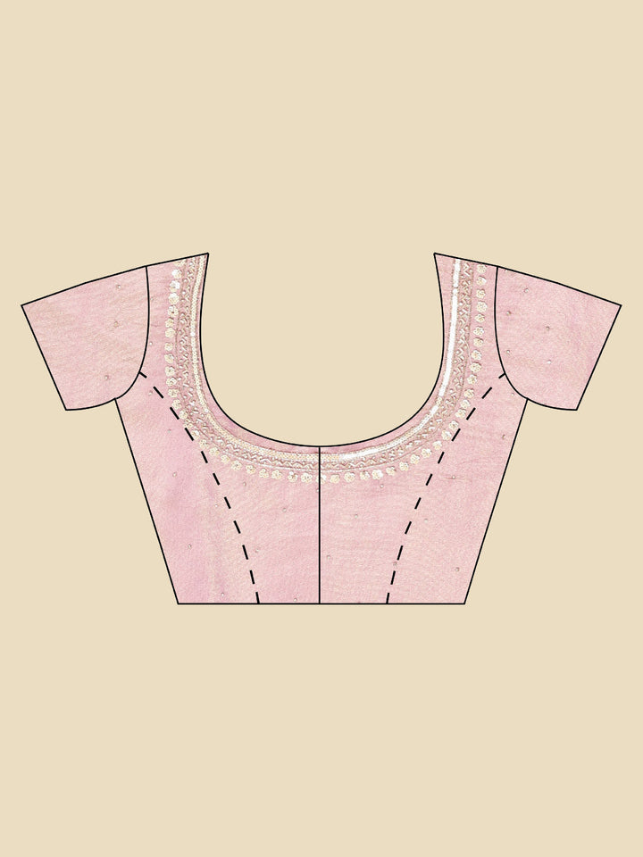 Sequence Embroidery Tissue Saree