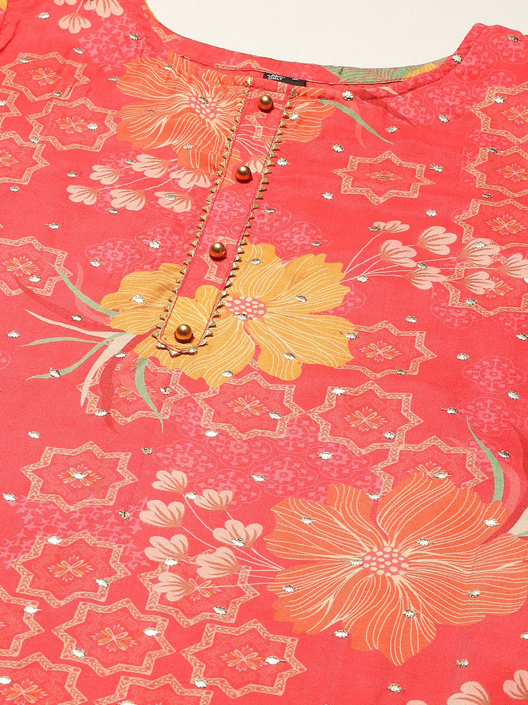 Printed Cotton Kurta With Pants