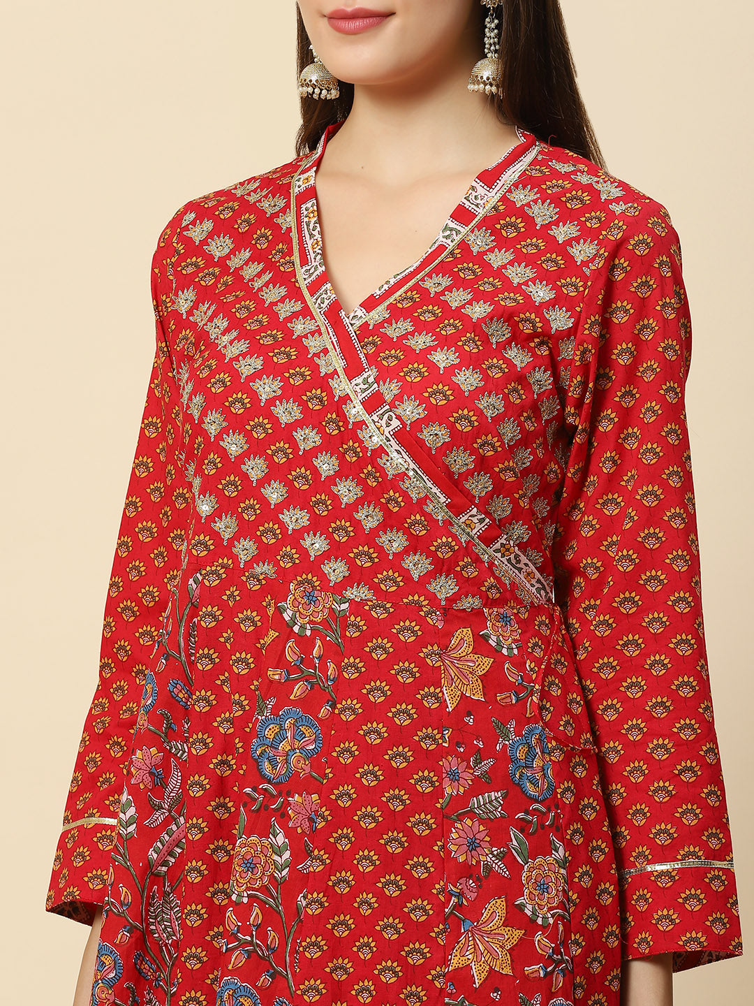 Printed Cotton Anarkali Kurta