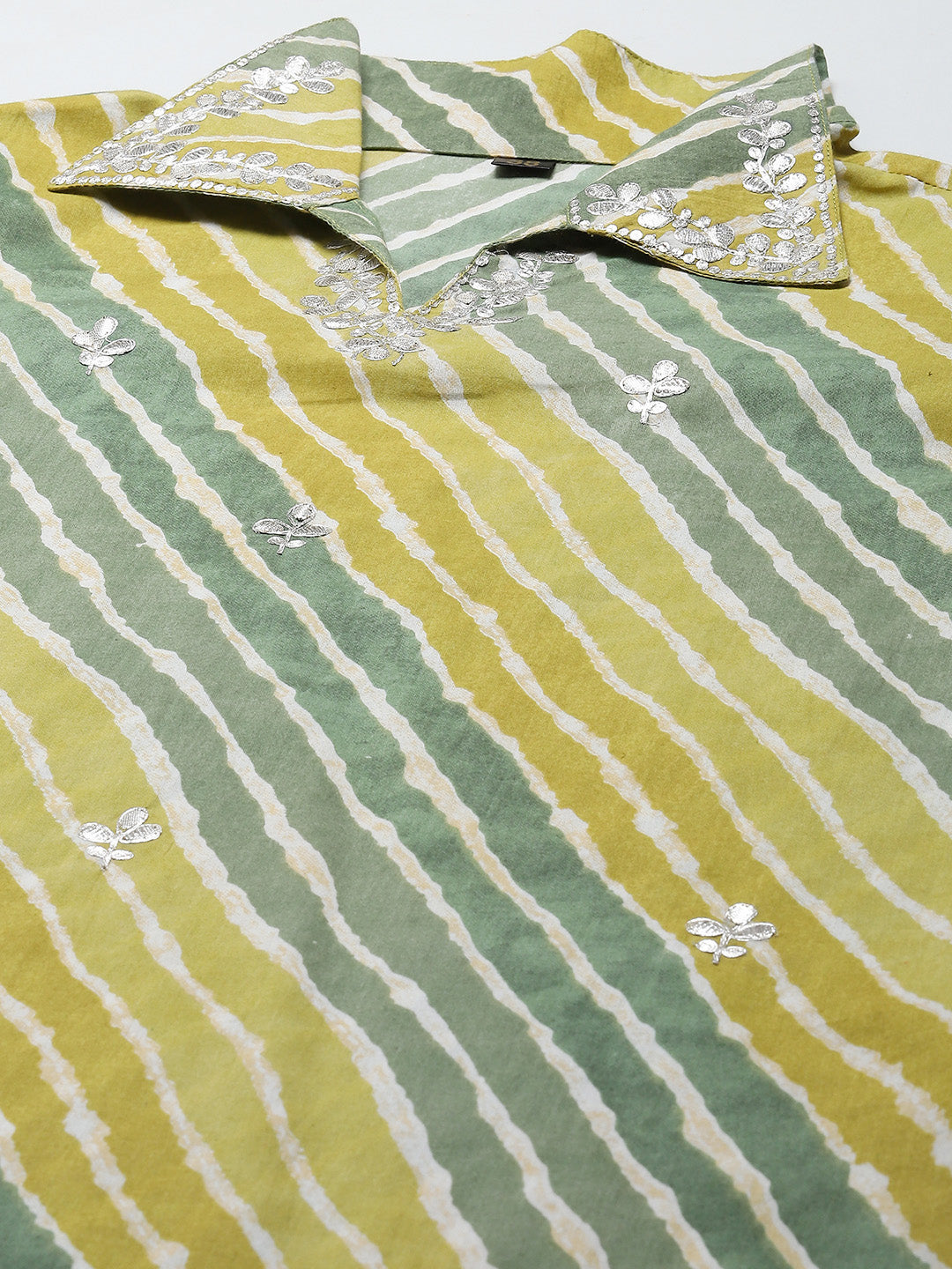 Printed Cotton Kurta With Pants