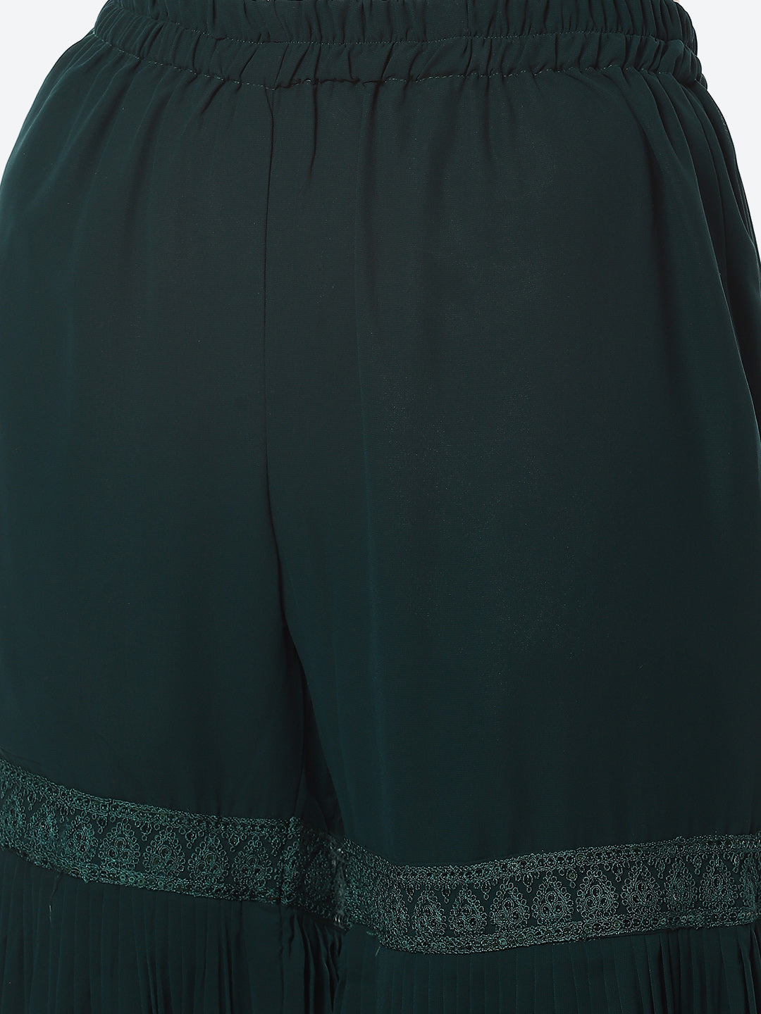 Resham Booti Georgette Kurta With Garara &amp; Georgette Dupatta