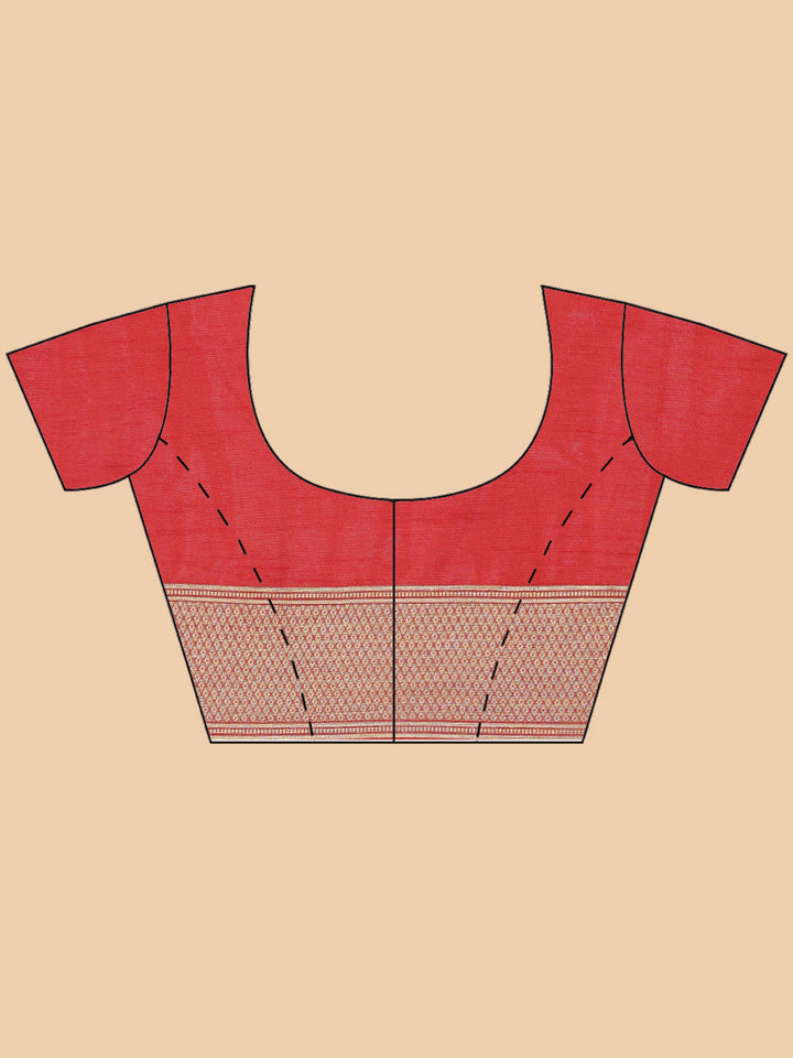 Zari Border Booti Handloom Woven Saree