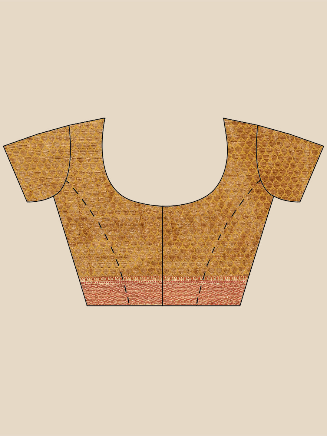 Zari Border Booti Handloom Woven Saree