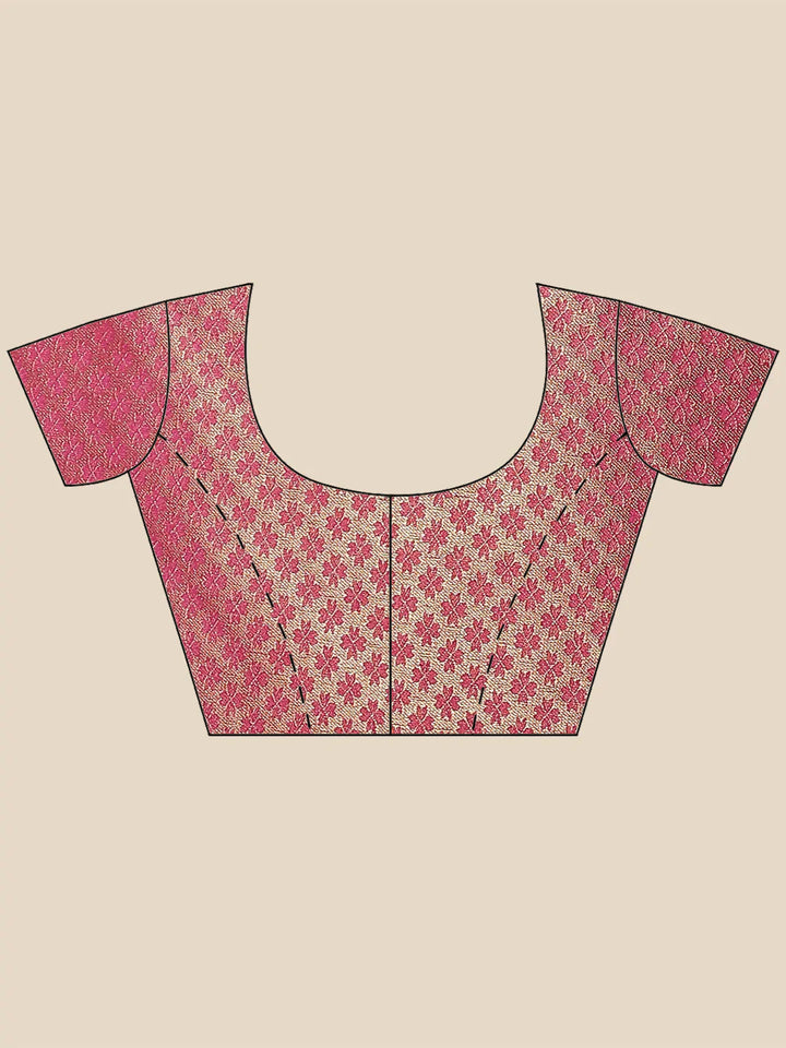 Floral Zari Jaal Woven Saree