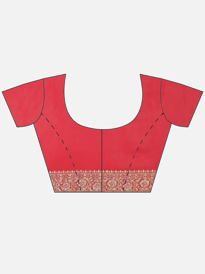 Zari Border Booti Handloom Woven Saree