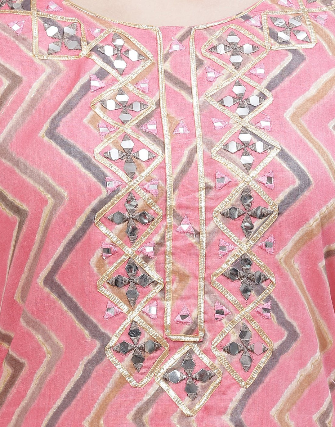 Printed Cotton Kurti With Pant
