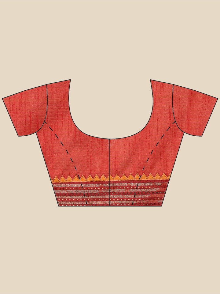 Kantha Work Tussar Saree
