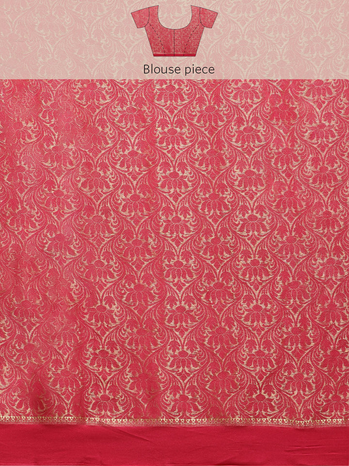 Brocade Zari Jaal Georgette Woven Saree