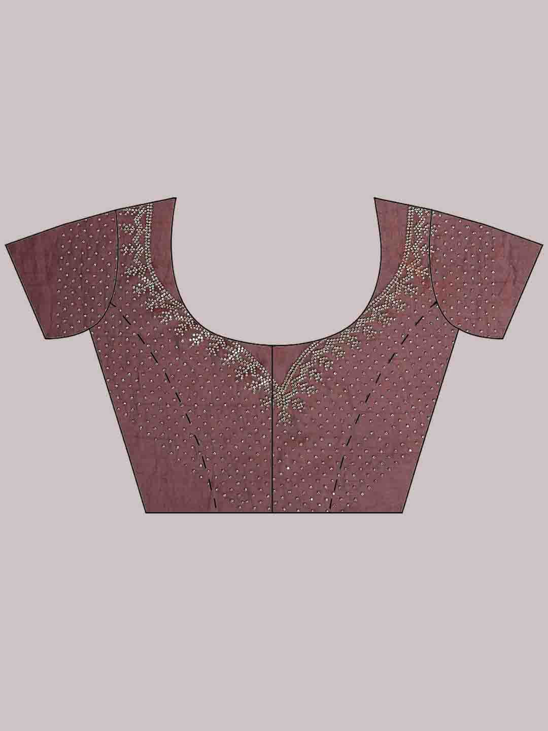 Embroidered Organza Saree