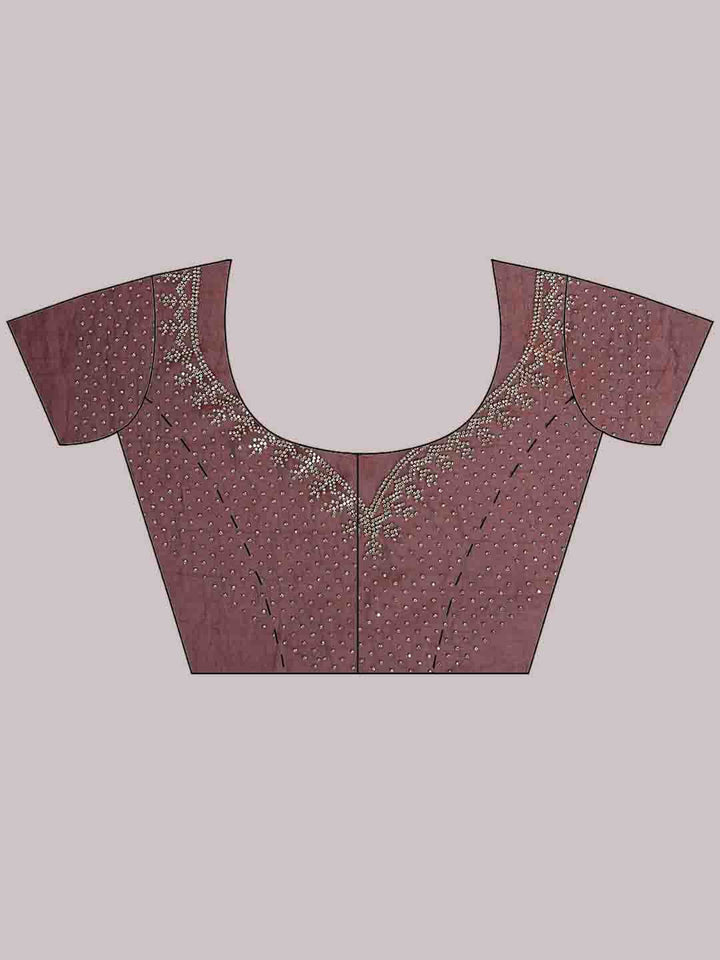 Embroidered Organza Saree