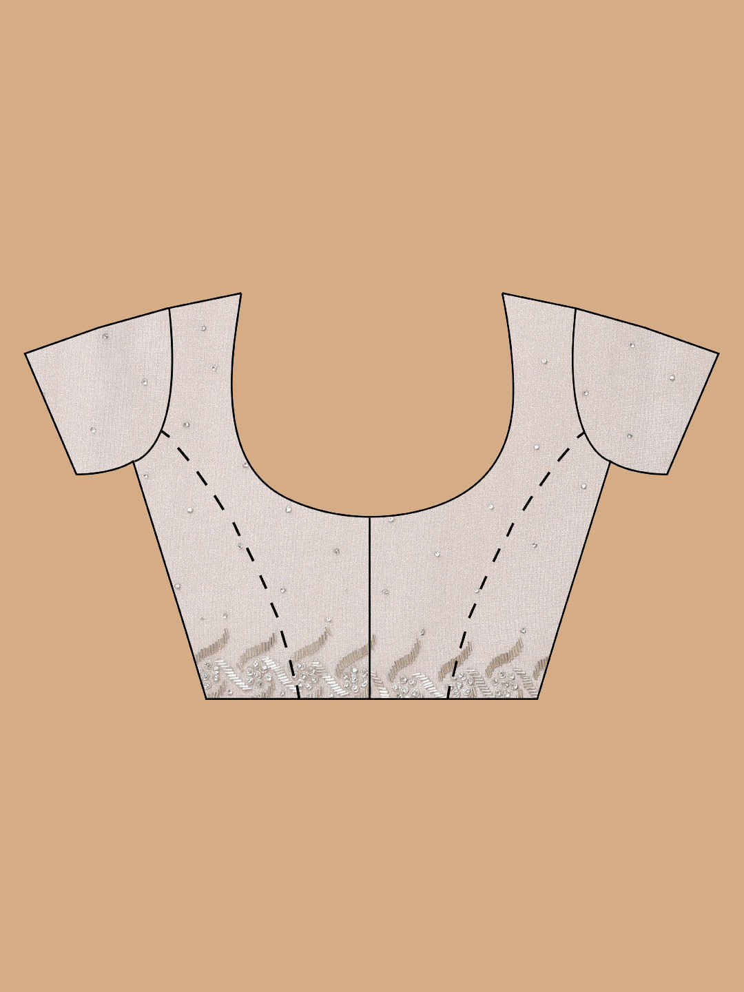 Sequence Embroidery Tissue Saree
