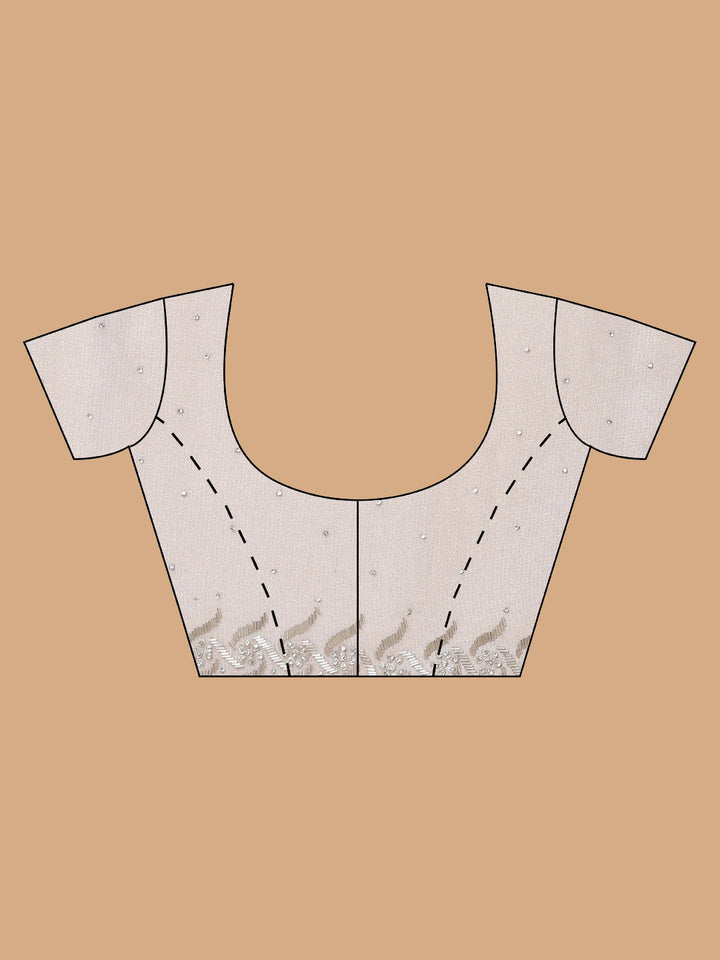 Sequence Embroidery Tissue Saree