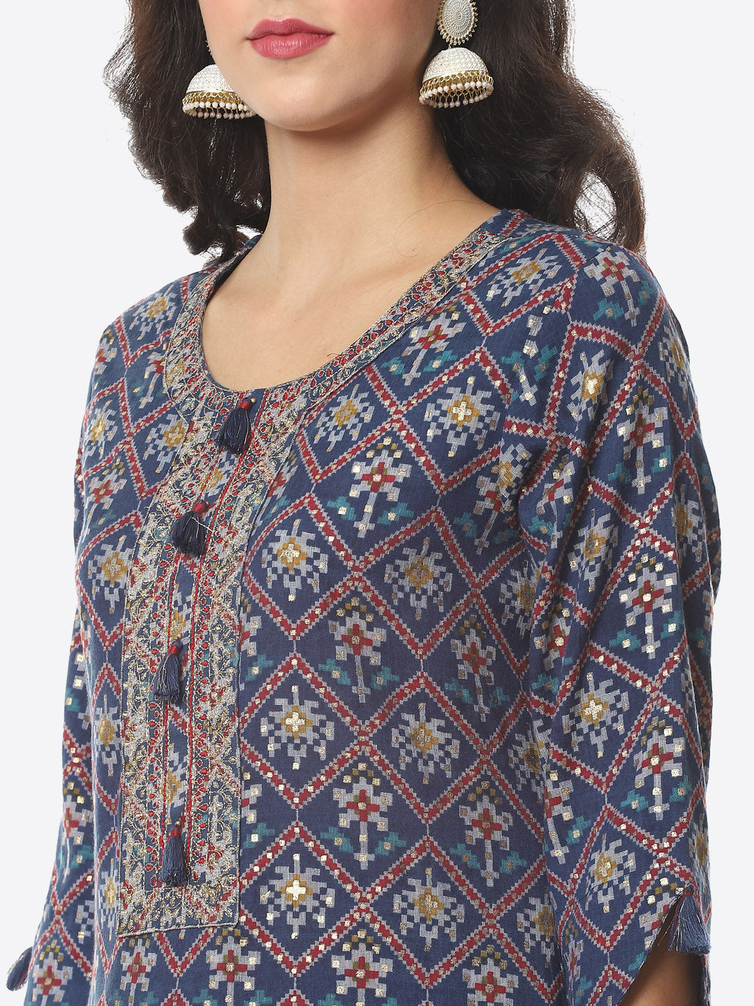 Printed Cotton Kurti With Pant