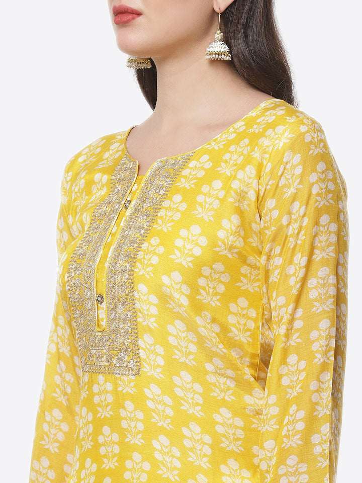 Printed Cotton Muslin Stitched Salwar Kameez With Dupatta