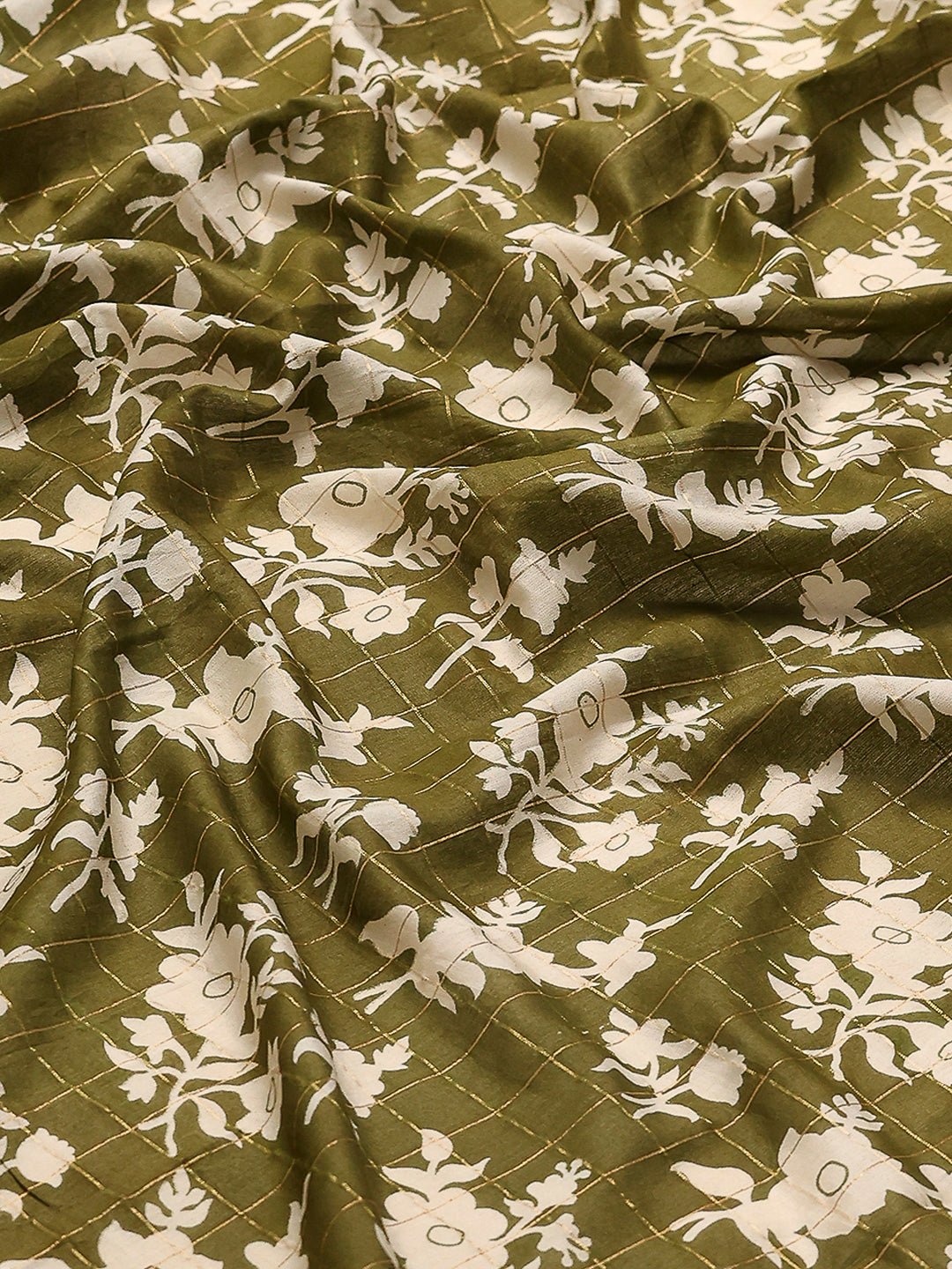 Floral Printed Art Silk Saree