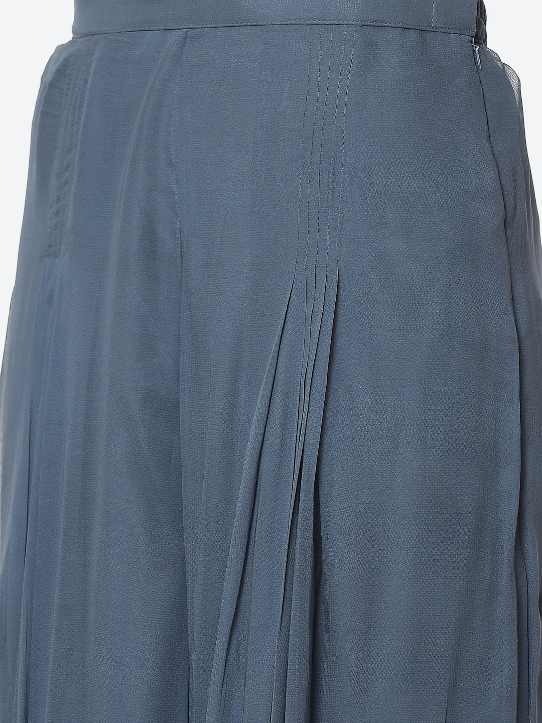 Resham Booti Georgette Kurta With Palazzo &amp; Dupatta