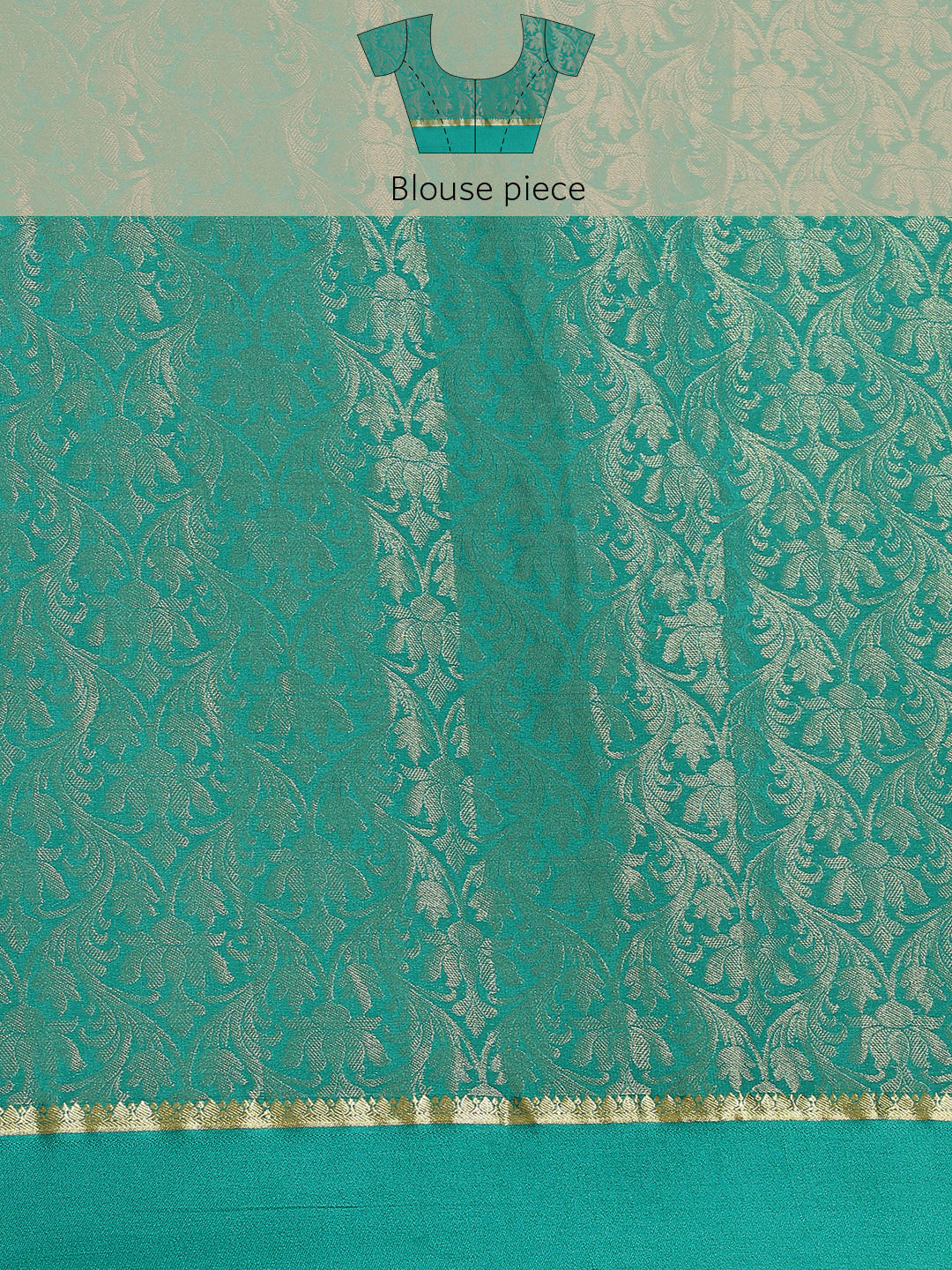 Brocade Zari Border Georgette Plain Saree