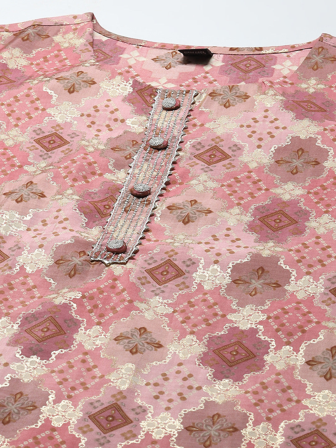 Printed Muslin Straight Kurta
