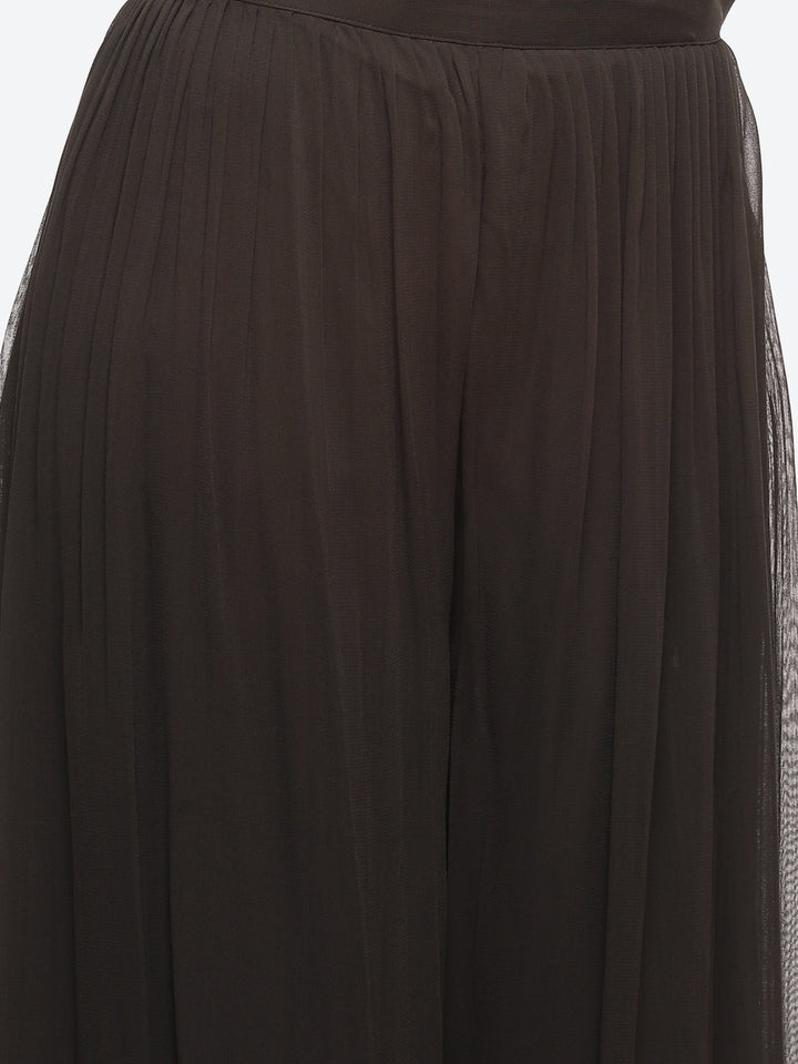 Resham Mirror Booti Georgette Kurta With Churidar &amp; Net Dupatta