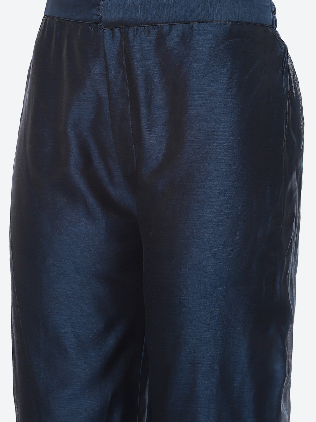 Zari Ghera Chanderi Kurta With Pant &amp; Chanderi Dupatta