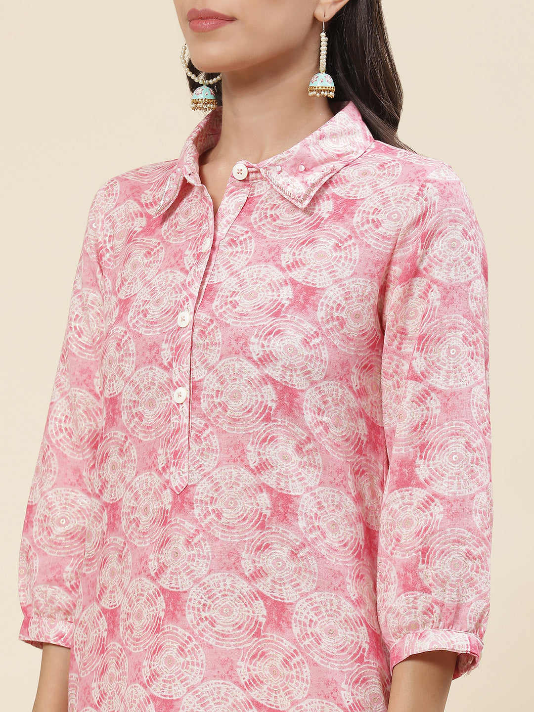 Printed Muslin Kurta