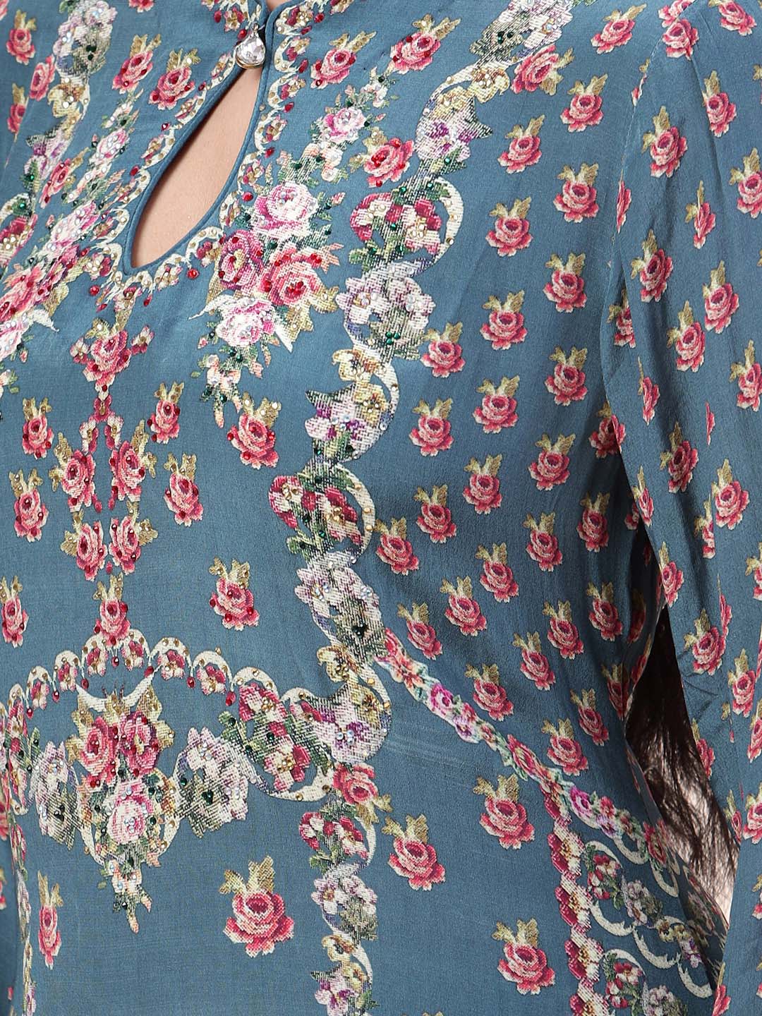 Digital Printed Crepe Kurta