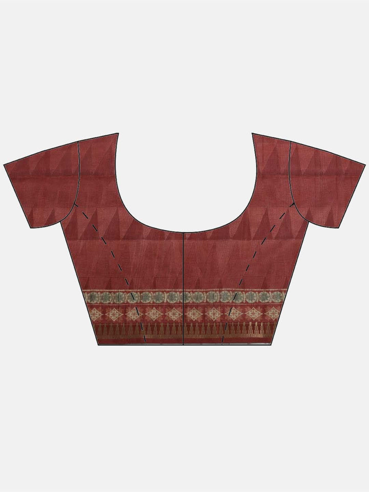 Printed Tussar Saree
