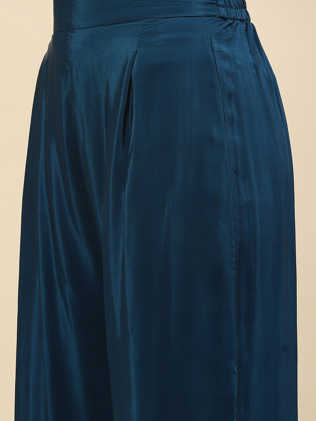Floral Digital Printed Crepe Kurta With Palazzo &amp; Net Dupatta