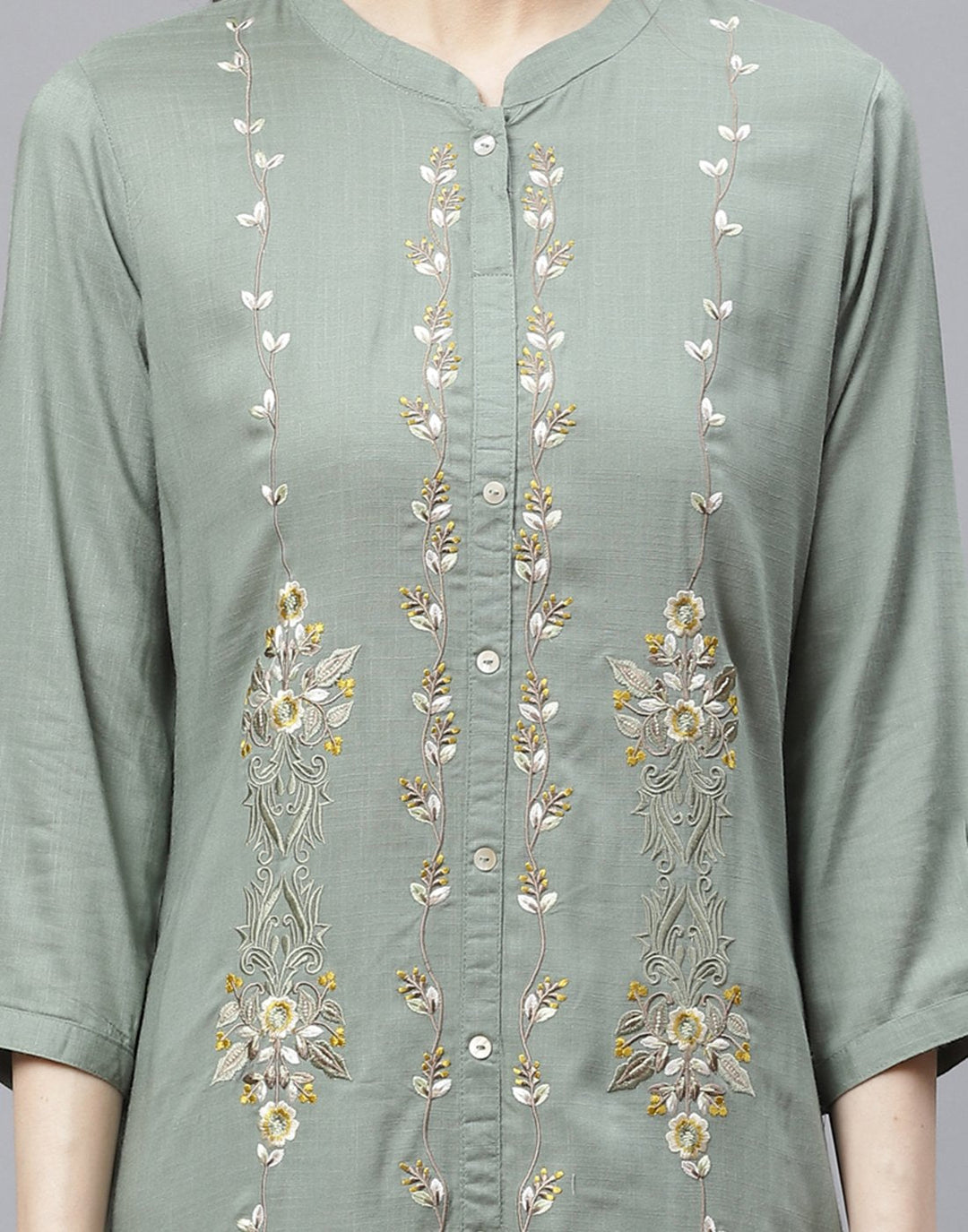 Cotton Kurti With Embroidery