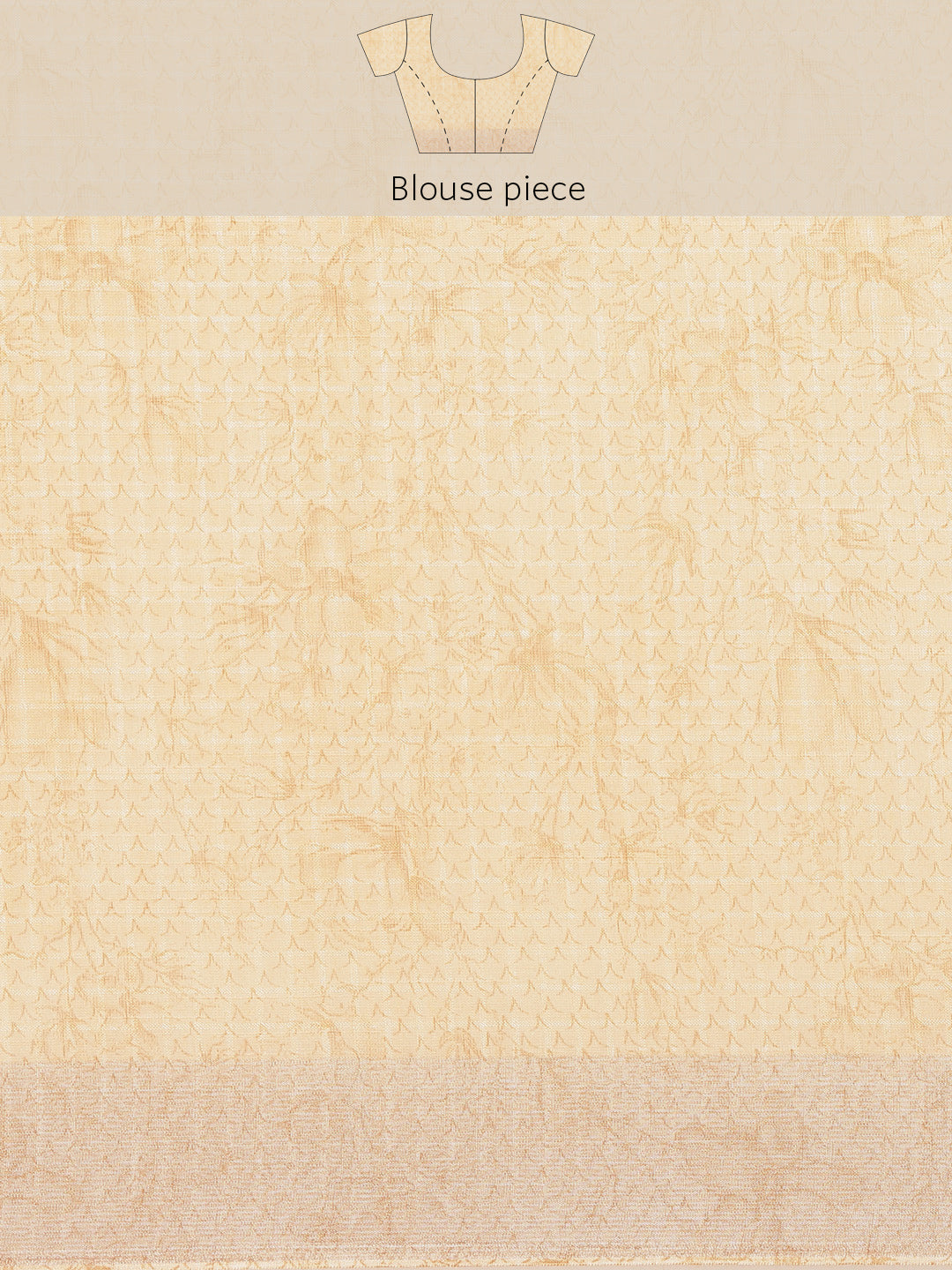 Digital Floral Printed With Zari Border Cotton Saree