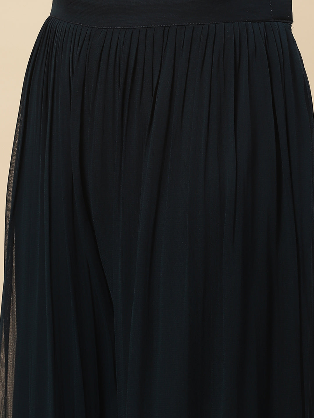 Resham Embroidered Georgette Kurta With Palazzo